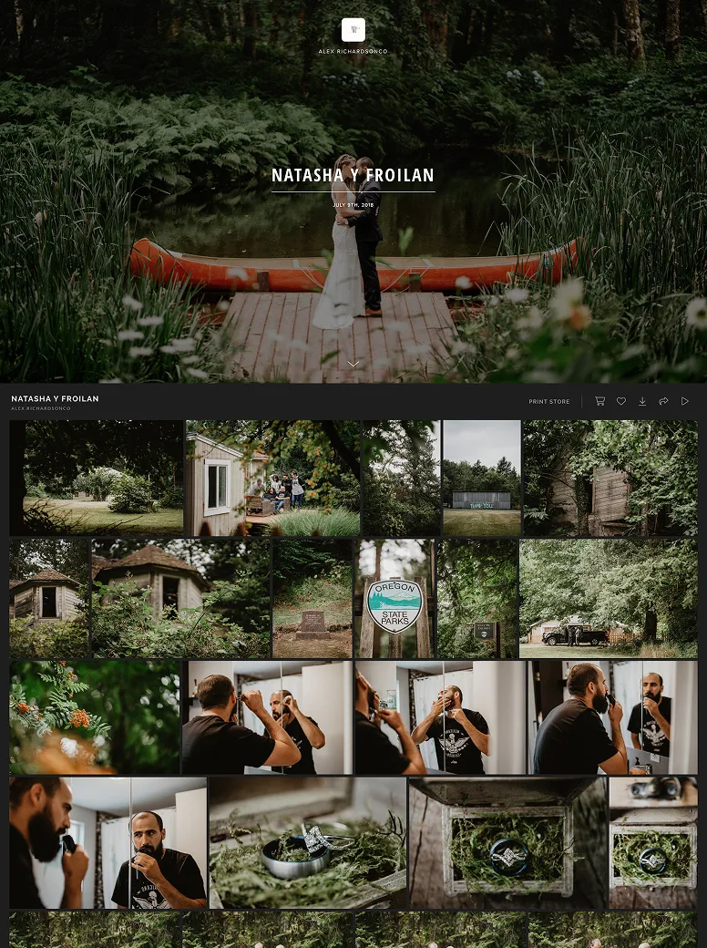 Rustic outdoor wedding photography of Natasha and Froilan with forest ceremony, candid getting-ready moments, and natural scenery.